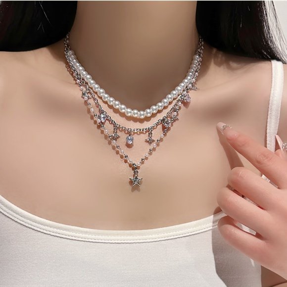 star pearl necklace - Picture 8 of 12